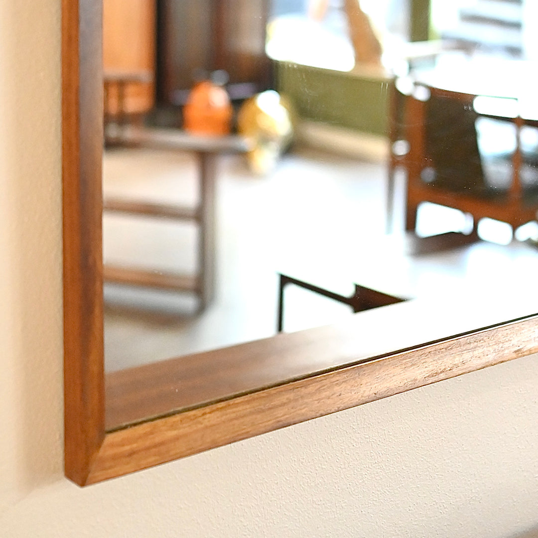 Mid Century Teak Wall Mirror