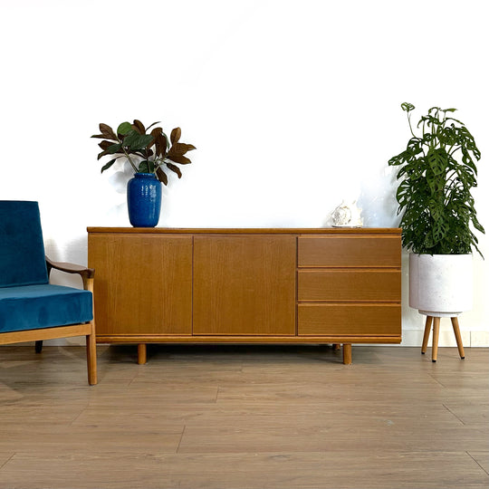 Mid Century Parker Teak Minimalist Sideboard TV Unit