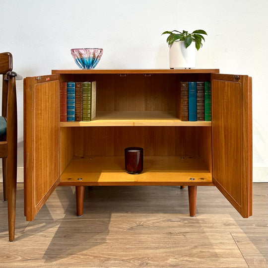 Mid Century Teak Sideboard LP Record Cabinet by Chiswell