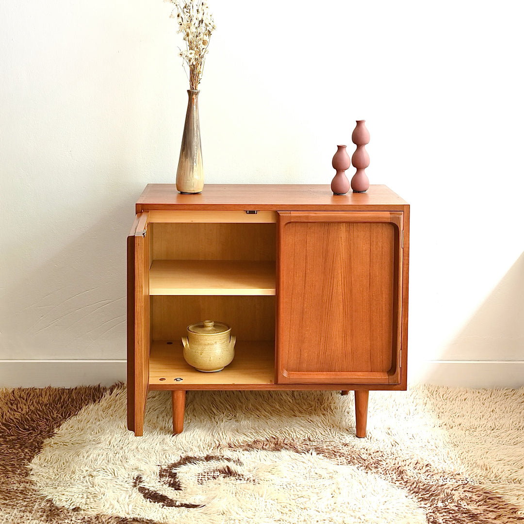 Mid Century Teak Sideboard LP Record Cabinet by Chiswell