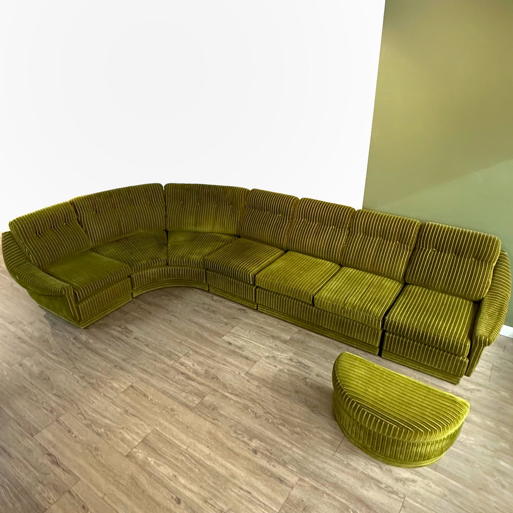 Retro Parker Green Modular Sofa Lounge