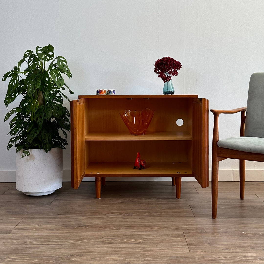 Mid Century Teak Sideboard Display LP Record Cabinet by Chiswell