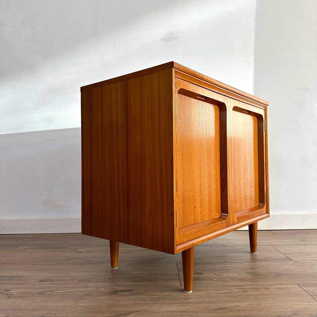 Mid Century Teak Sideboard Display LP Record Cabinet by Chiswell