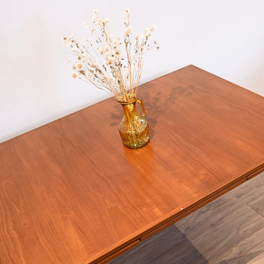 Parker Nordic Teak Mid Century Extendable Dining Table