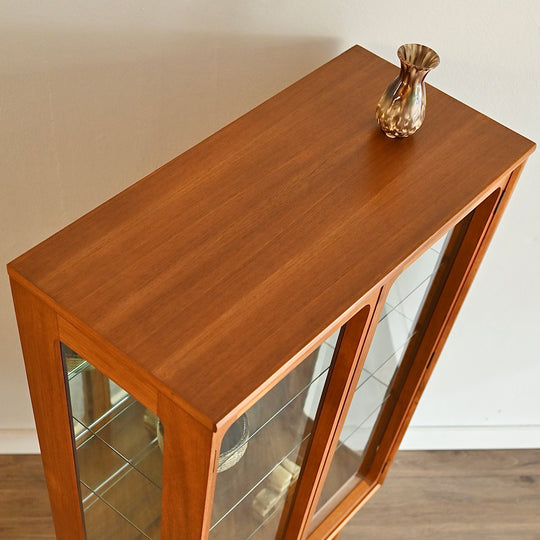 Mid Century Teak Sideboard Display Cabinet by Chiswell