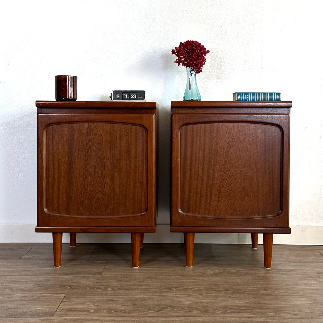 Mid Century Teak Bedside Table or LP Record Cabinet