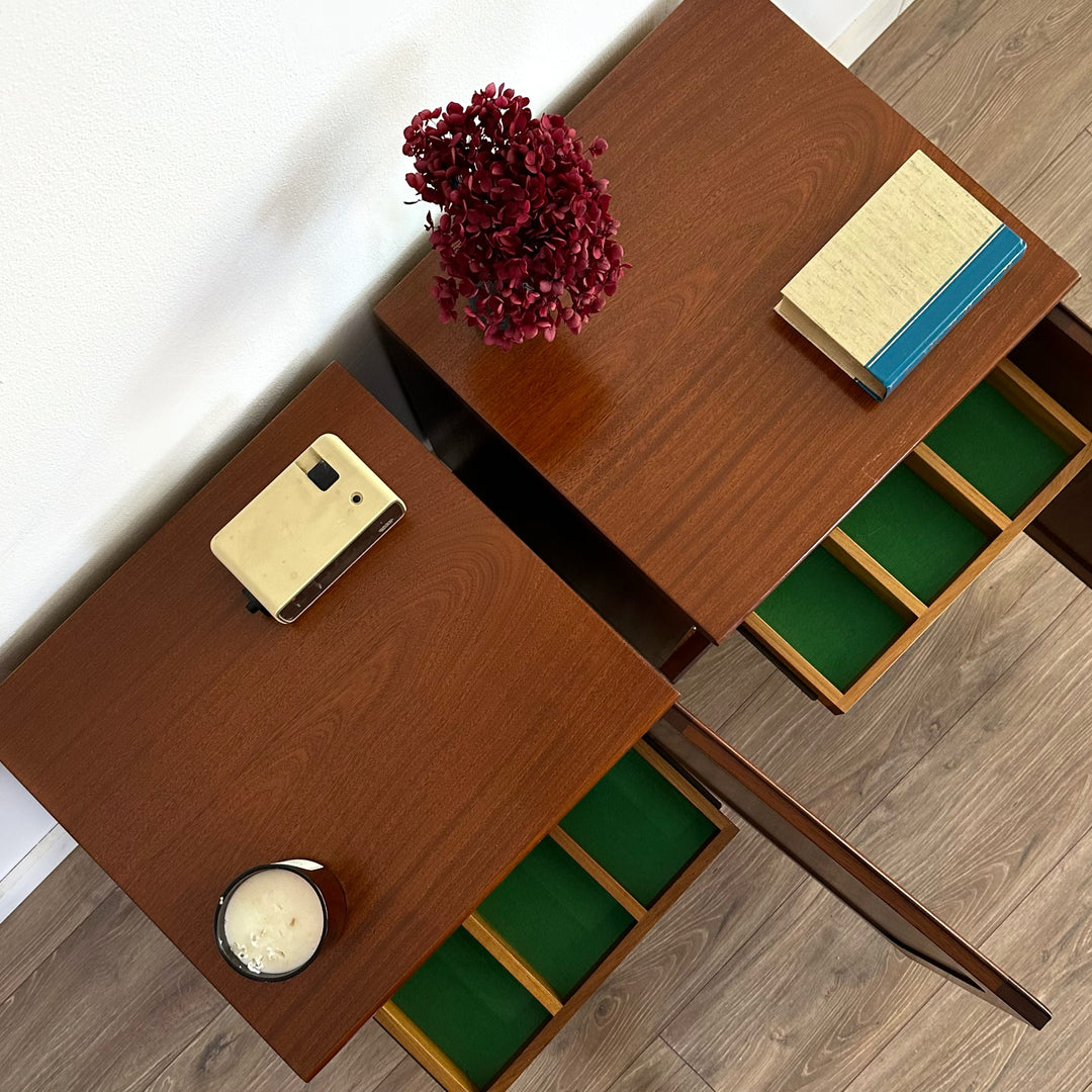 Mid Century Teak Bedside Table or LP Record Cabinet