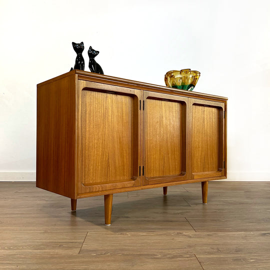 Mid Century Teak Sideboard LP Record Cabinet by Chiswell