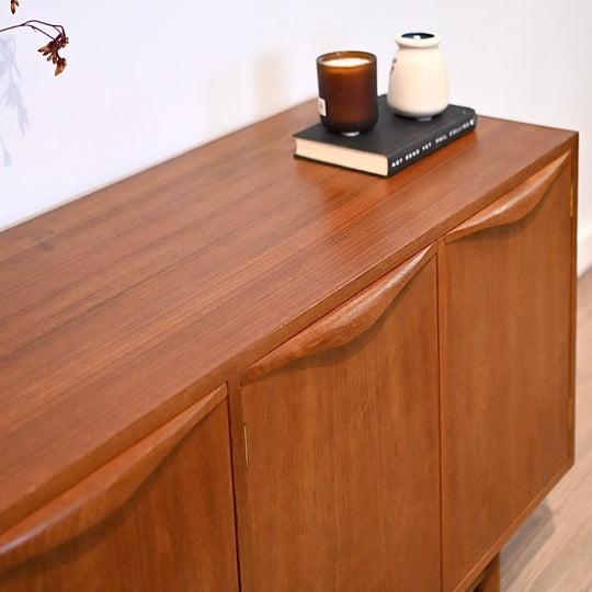 Mid Century Teak Sideboard LP Cabinet Buffet by Chiswell