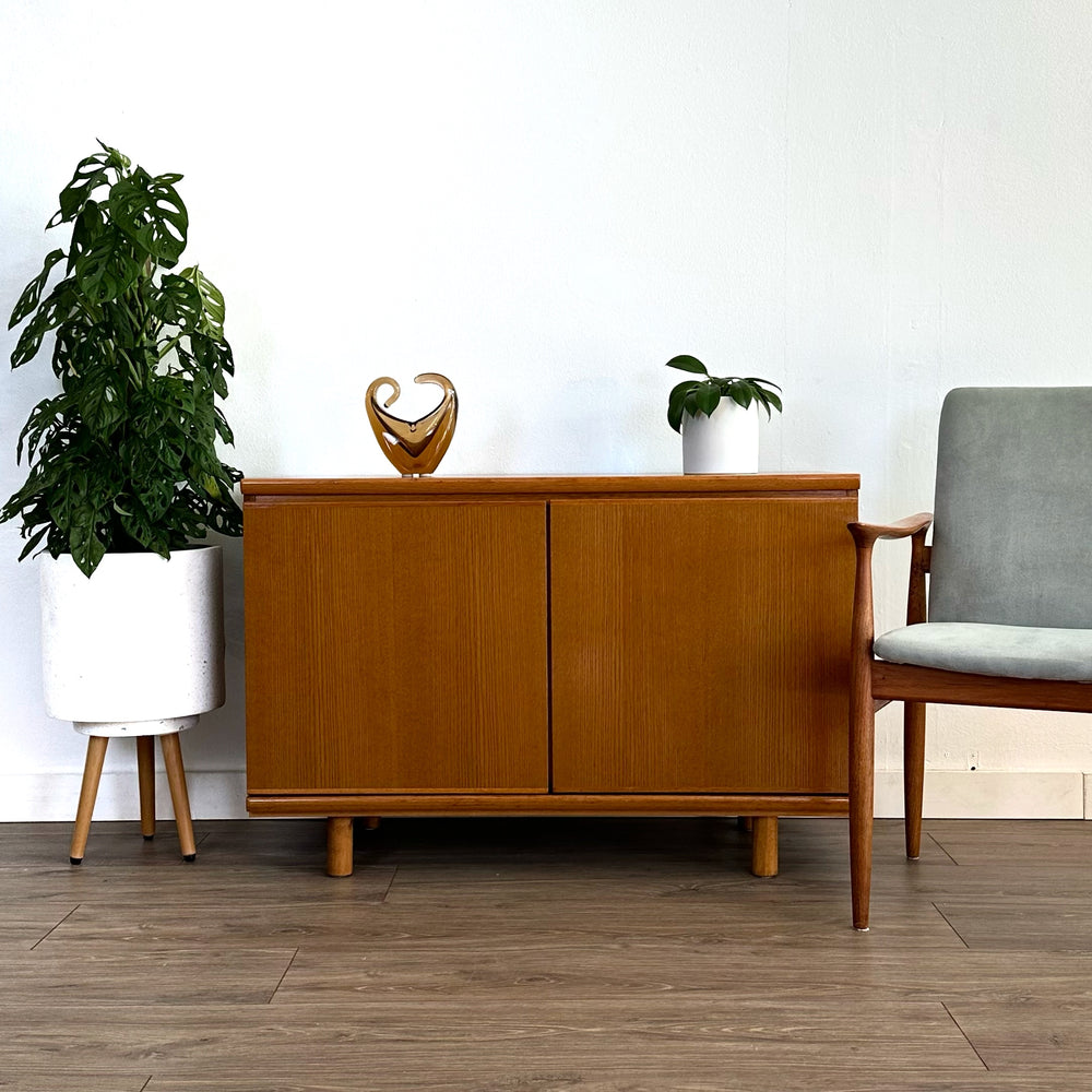 Mid century Teak Record Cabinet 