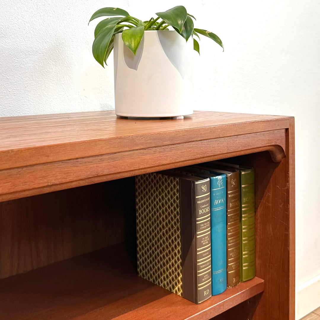 Mid Century Teak Sideboard LP Record Bookcase by Chiswell