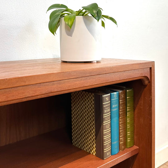 Mid Century Teak Sideboard LP Record Bookcase by Chiswell