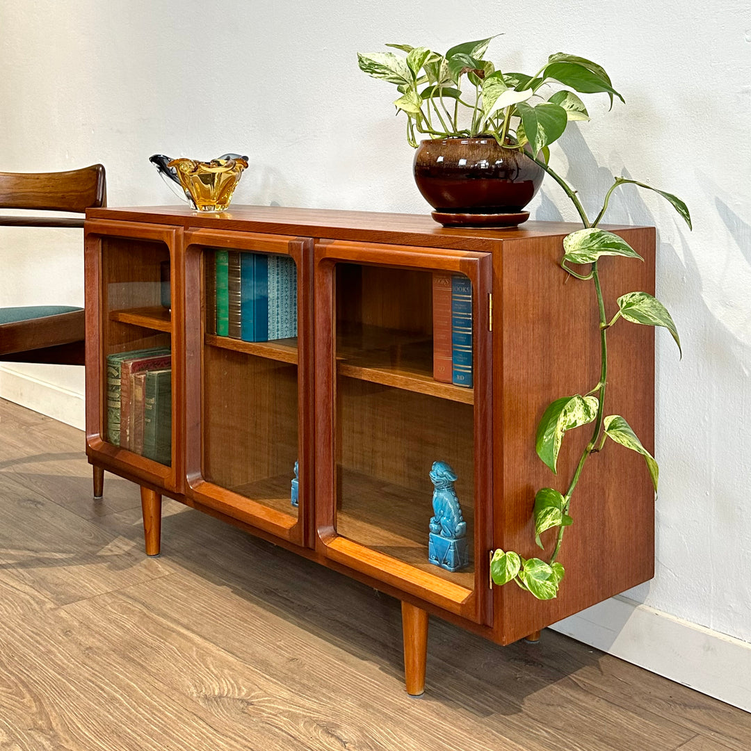 Mid Century Teak Sideboard LP Record Display Cabinet by Chiswell