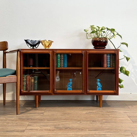 Mid Century Teak Sideboard LP Record Display Cabinet by Chiswell