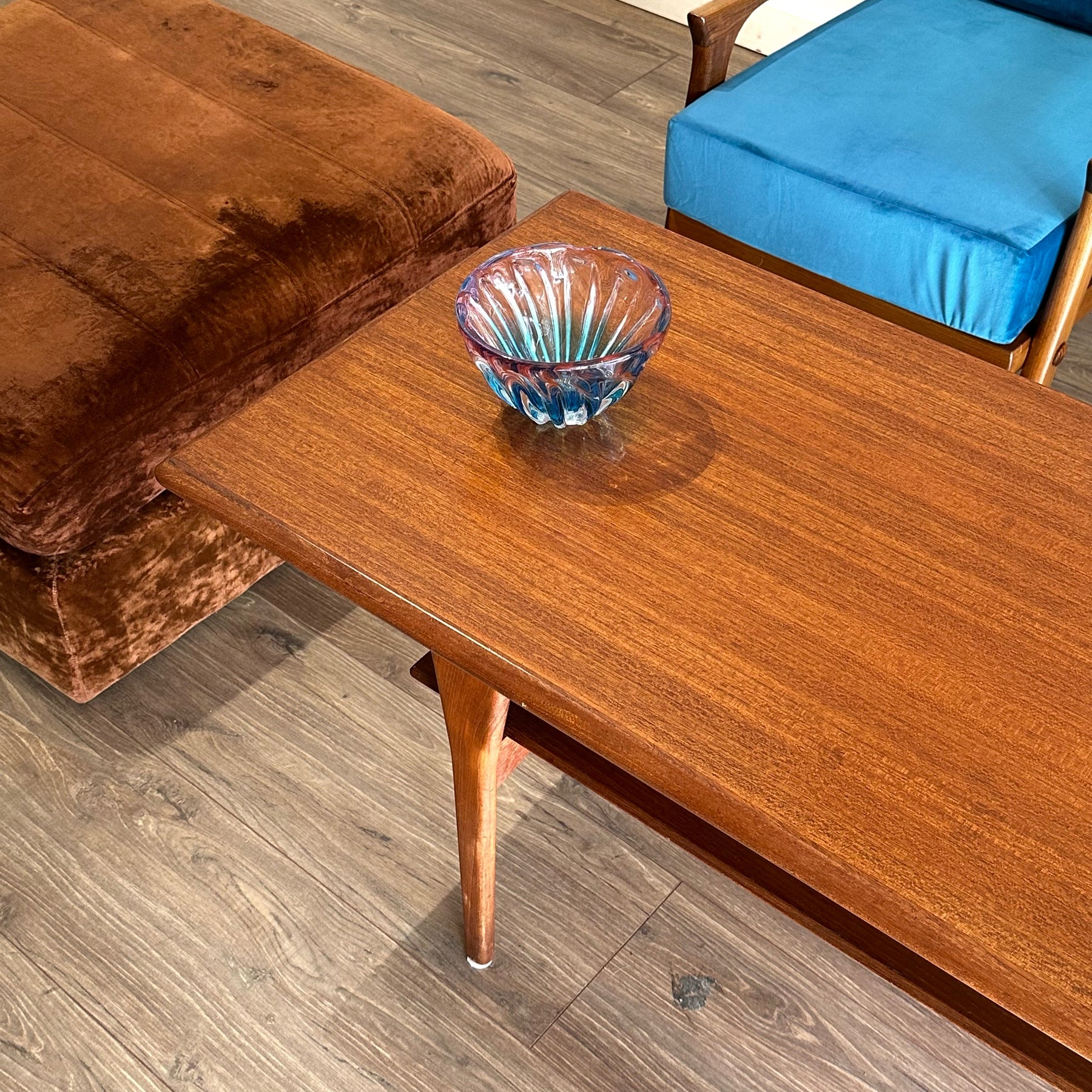 Danish Mid Century Teak Coffee Table by Marsk Mobler