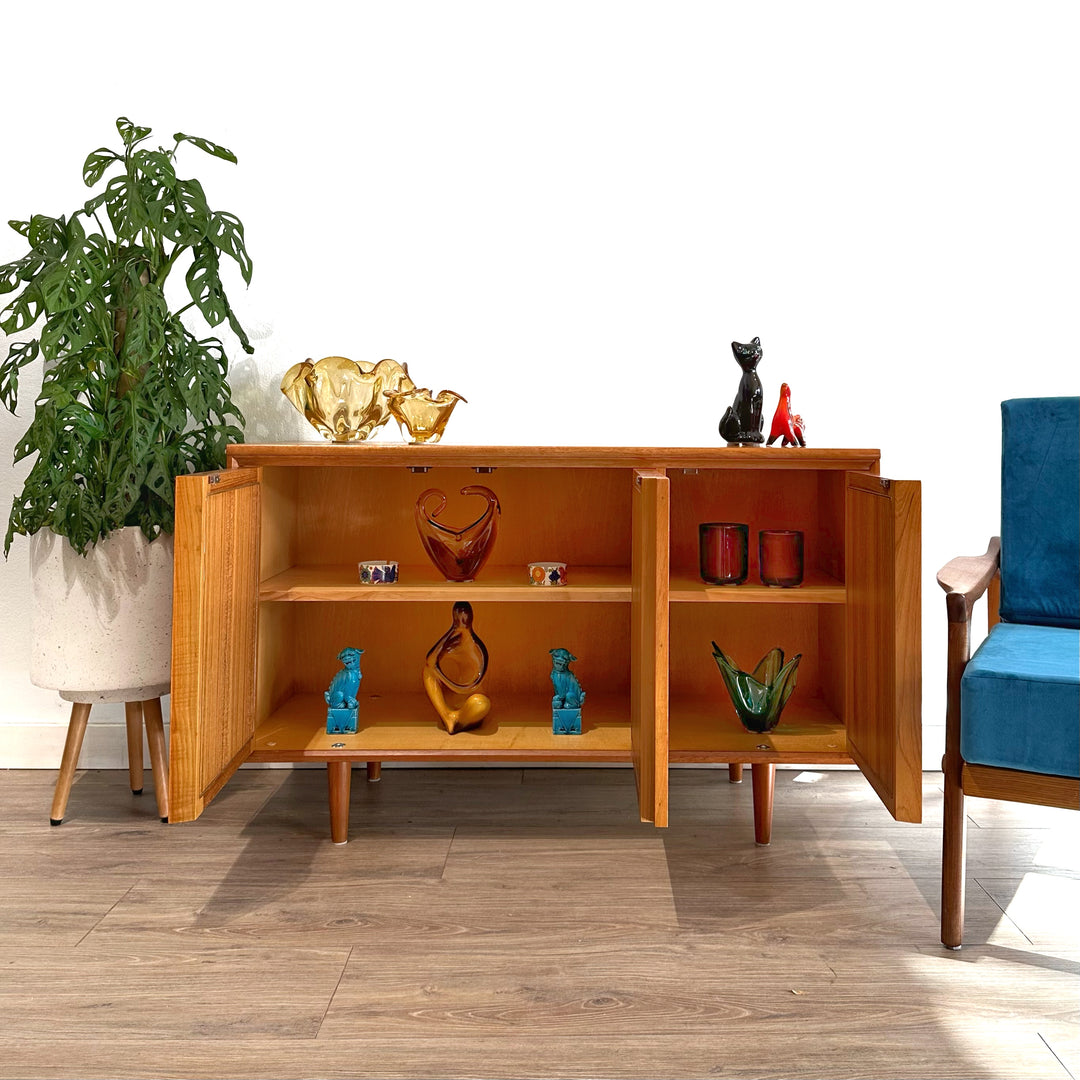 Mid Century Teak Sideboard LP Cabinet by Chiswell