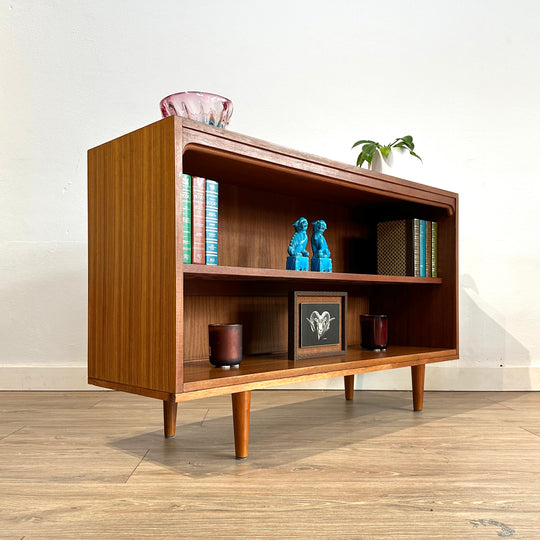 Mid Century Teak Sideboard LP Record Bookcase by Chiswell