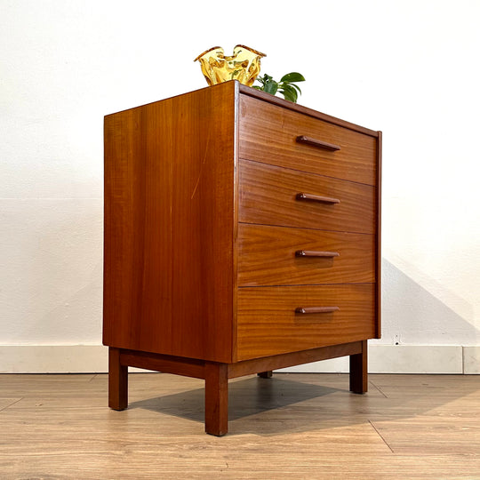 Mid Century Teak Bedside Table Pair by Parker