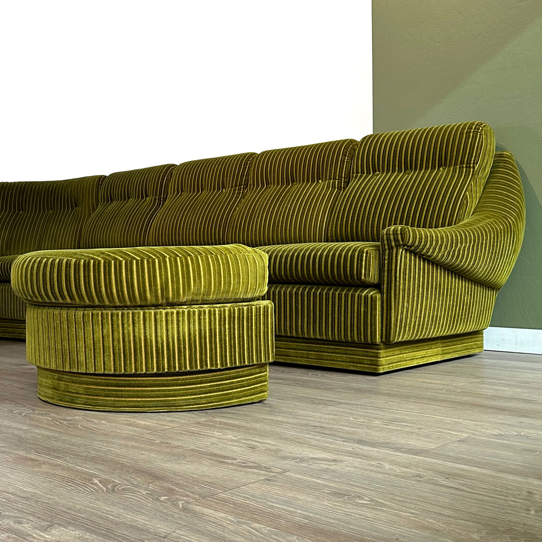 Retro Parker Green Modular Sofa Lounge