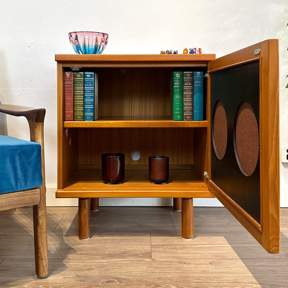 Mid Century Teak Sideboard LP Record Cabinet by Parker