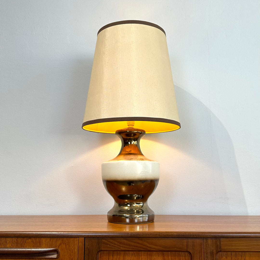 Pair of Mid Century Ceramic Ellis Style Table Lamps