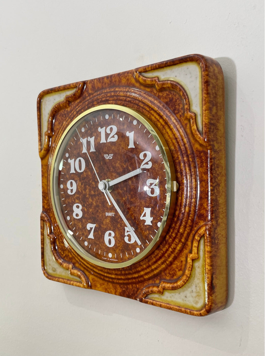 Mid Century SvS Wall Clock made in Germany