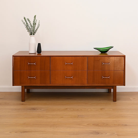 Mid Century Vintage 1960’s Teak Sideboard Dresser Drawers