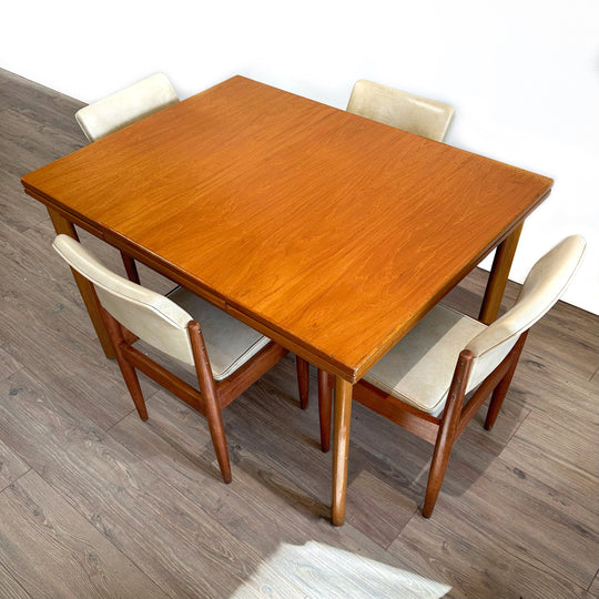 Mid Century Teak Extendable Dining Table