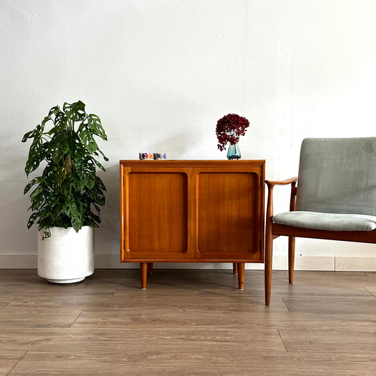 Mid Century Teak Sideboard Display LP Record Cabinet by Chiswell