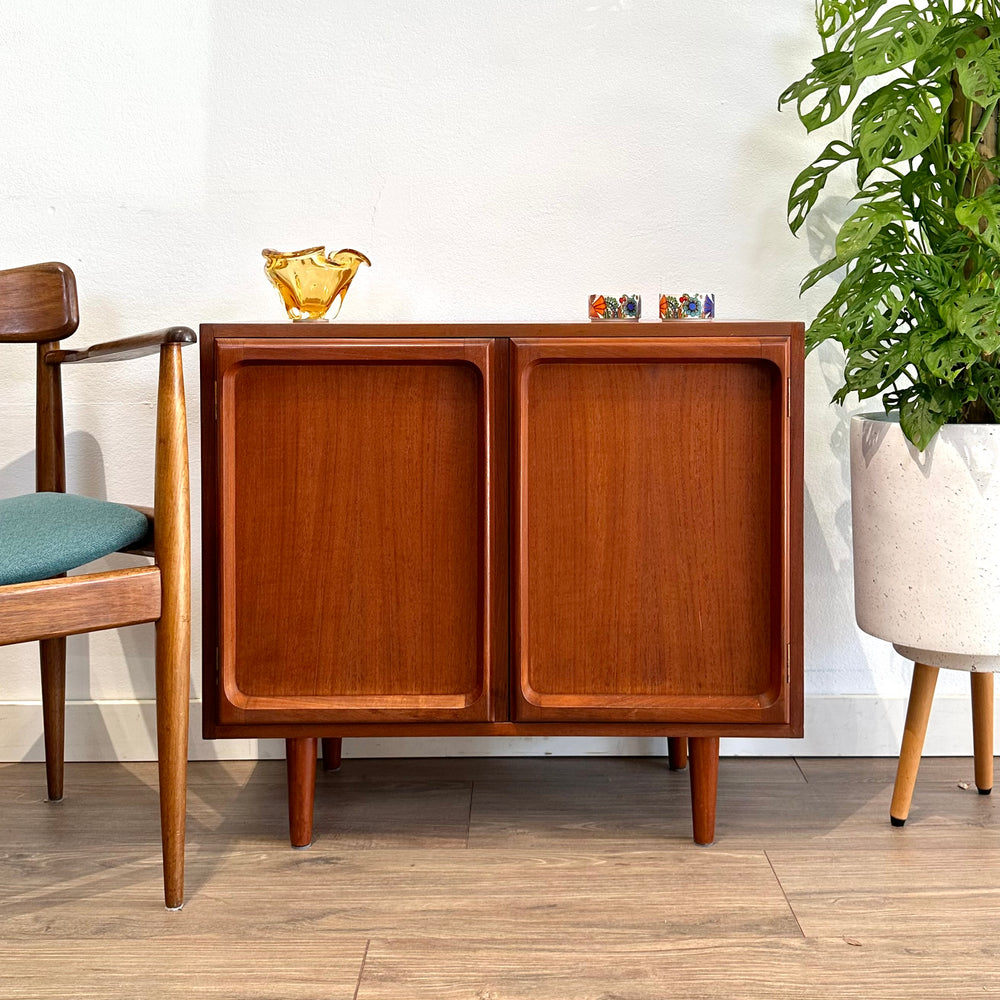 Mid Century Teak Sideboard LP Record Cabinet by Chiswell