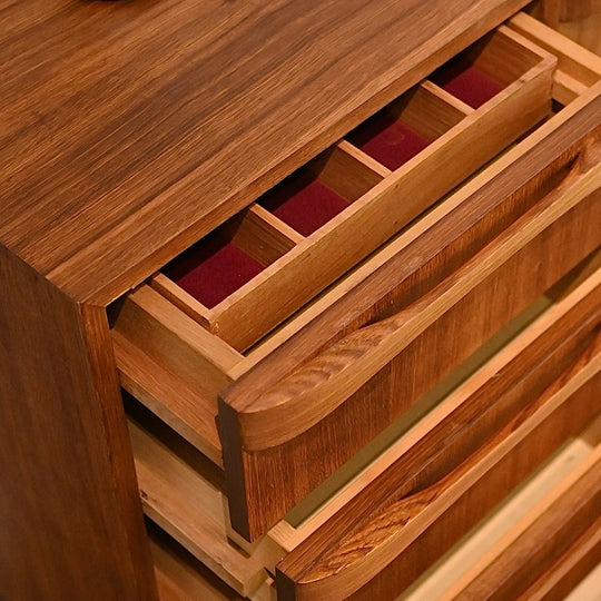 Mid Century Teak Sleigh Leg Sideboard Buffet designed by Gerald Easden for Rodd Furniture