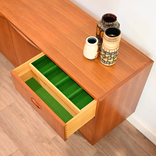 Mid Century Teak Sideboard LP Record Cabinet by Chiswell