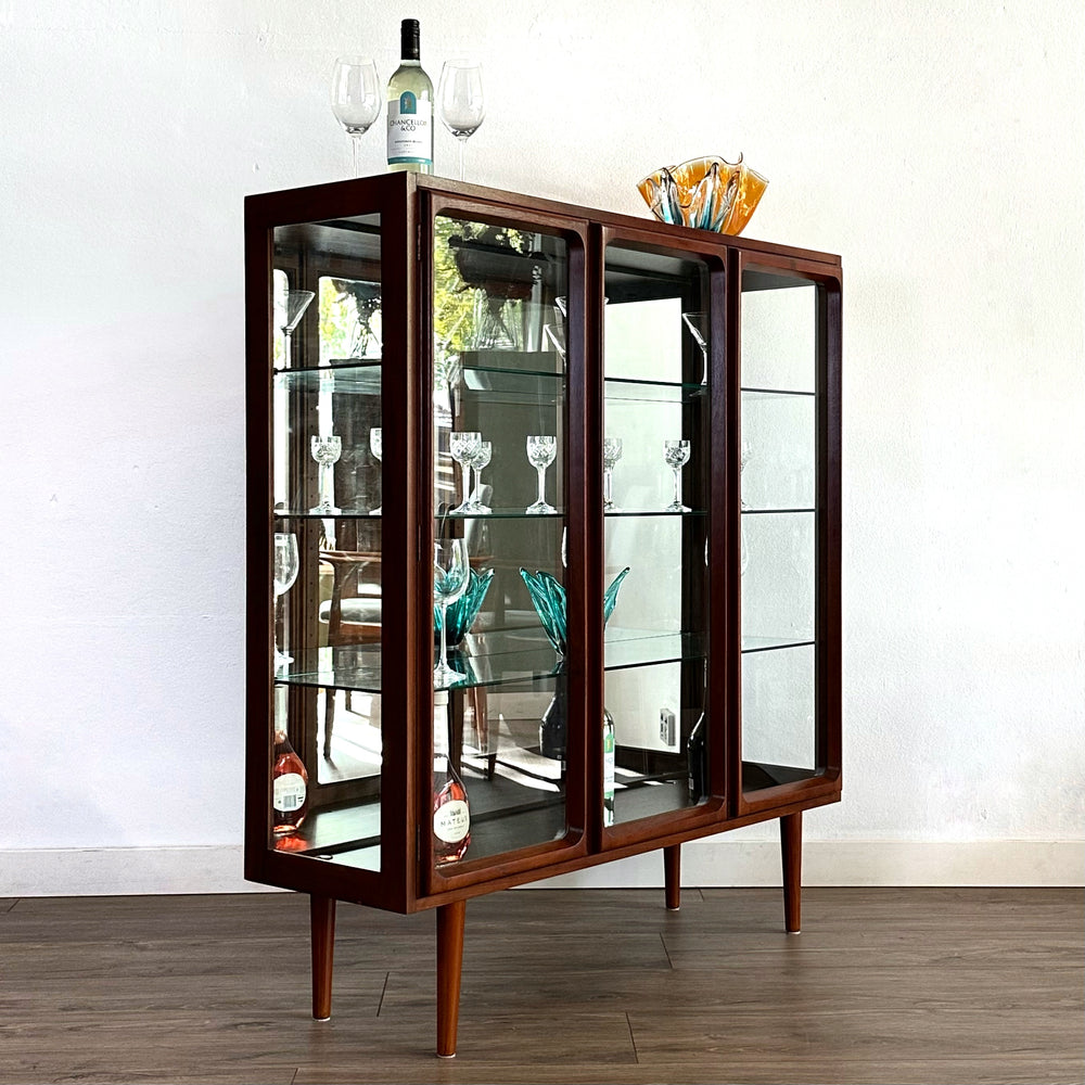 Mid Century Sideboard Display Cabinet by Chiswell