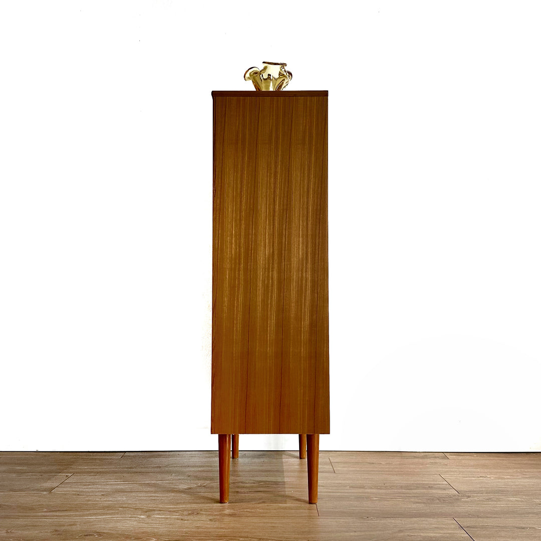 Mid Century Teak Tall Sideboard Bar Cabinet by Chiswell