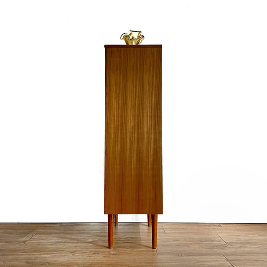 Mid Century Teak Tall Sideboard Bar Cabinet by Chiswell