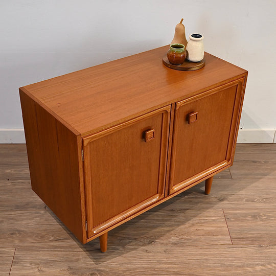 Mid Century Teak Sideboard LP Record Cabinet by Parker circa 1970s