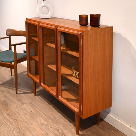 Mid Century Teak Sideboard Display Cabinet by Chiswell