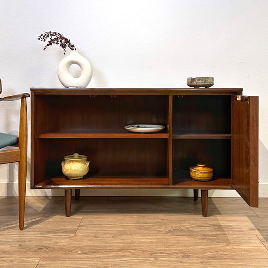 Mid Century Walnut Sideboard LP Record Cabinet by Chiswell