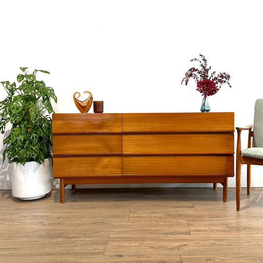 Mid Century Teak Dresser by Parker