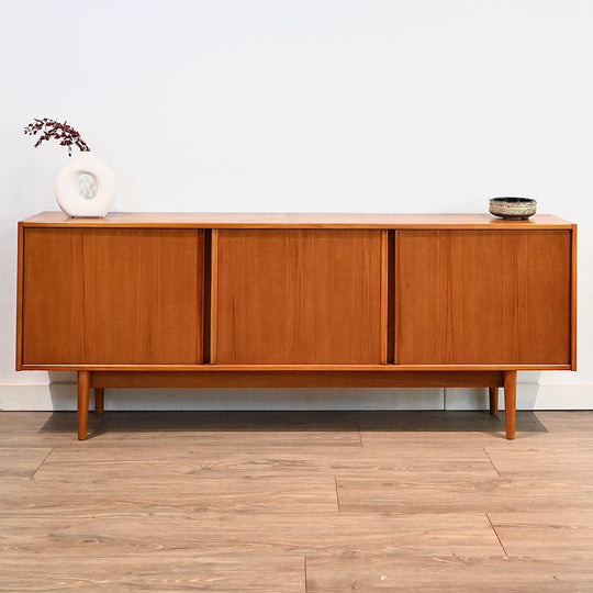 Mid Century Teak Sideboard Credenza Entertainment Unit by Kolter