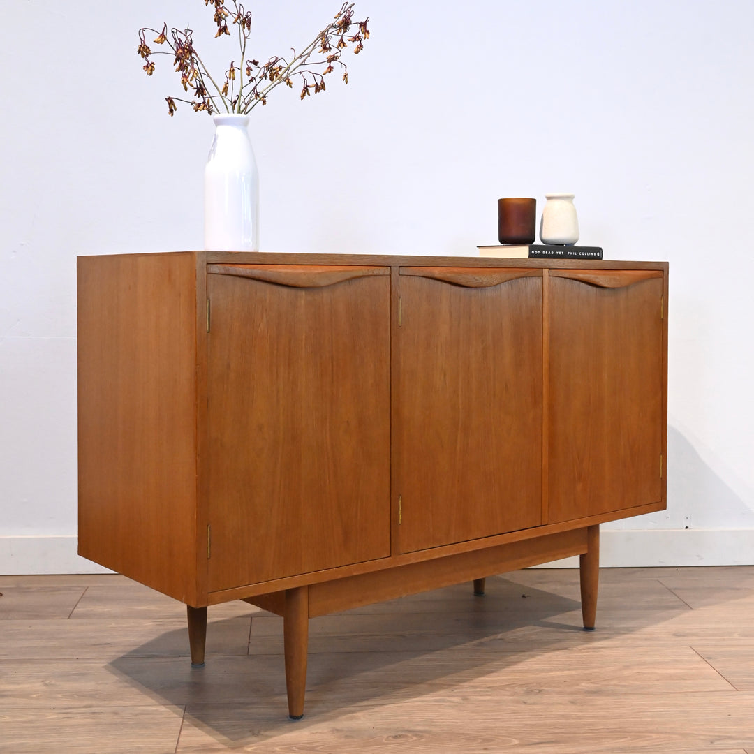 Mid Century Teak Sideboard LP Cabinet Buffet by Chiswell