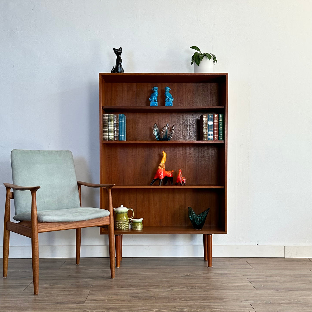 Mid Century Teak Bookshelf Bookcase Storage Shelving by Parker