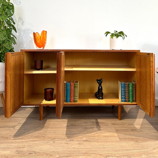 Mid Century Teak Sideboard LP Record Cabinet by Chiswell