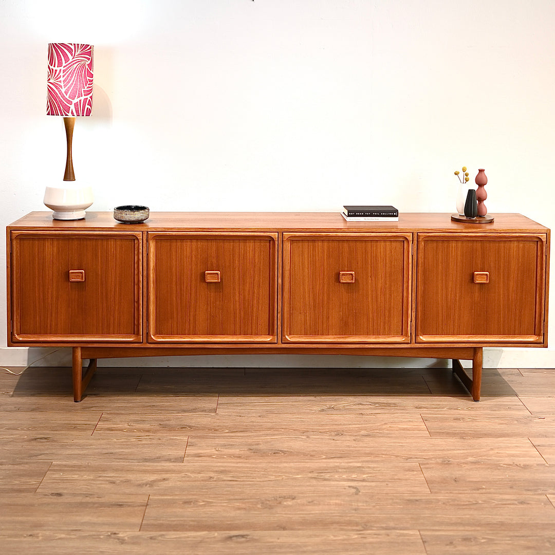 Parker Teak Mid Century Sideboard Buffet Cabinet