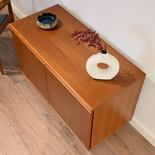 Mid Century Teak Sideboard LP Record Cabinet by Parker