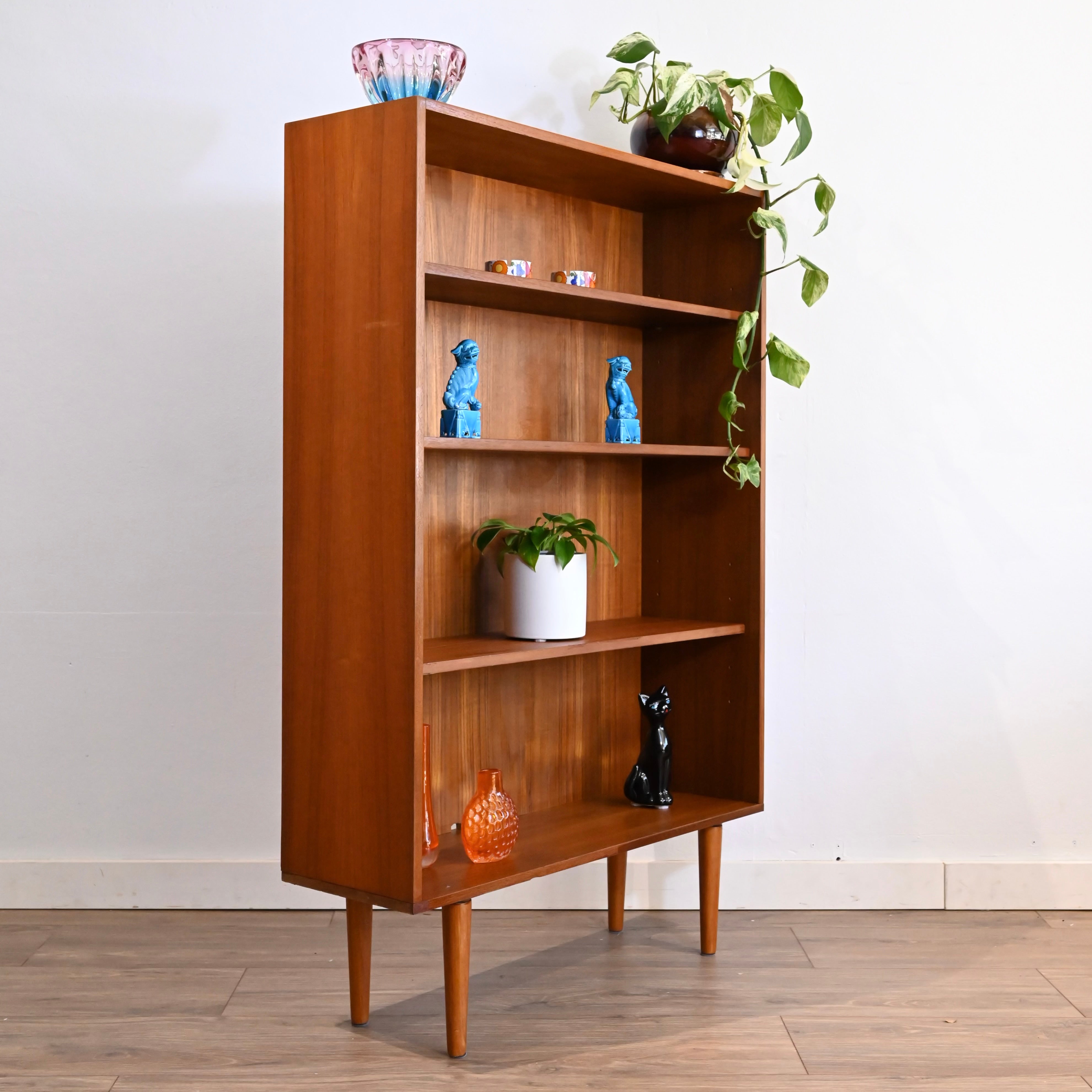 Parker Teak Mid Century Bookshelf Bookcase Shelving