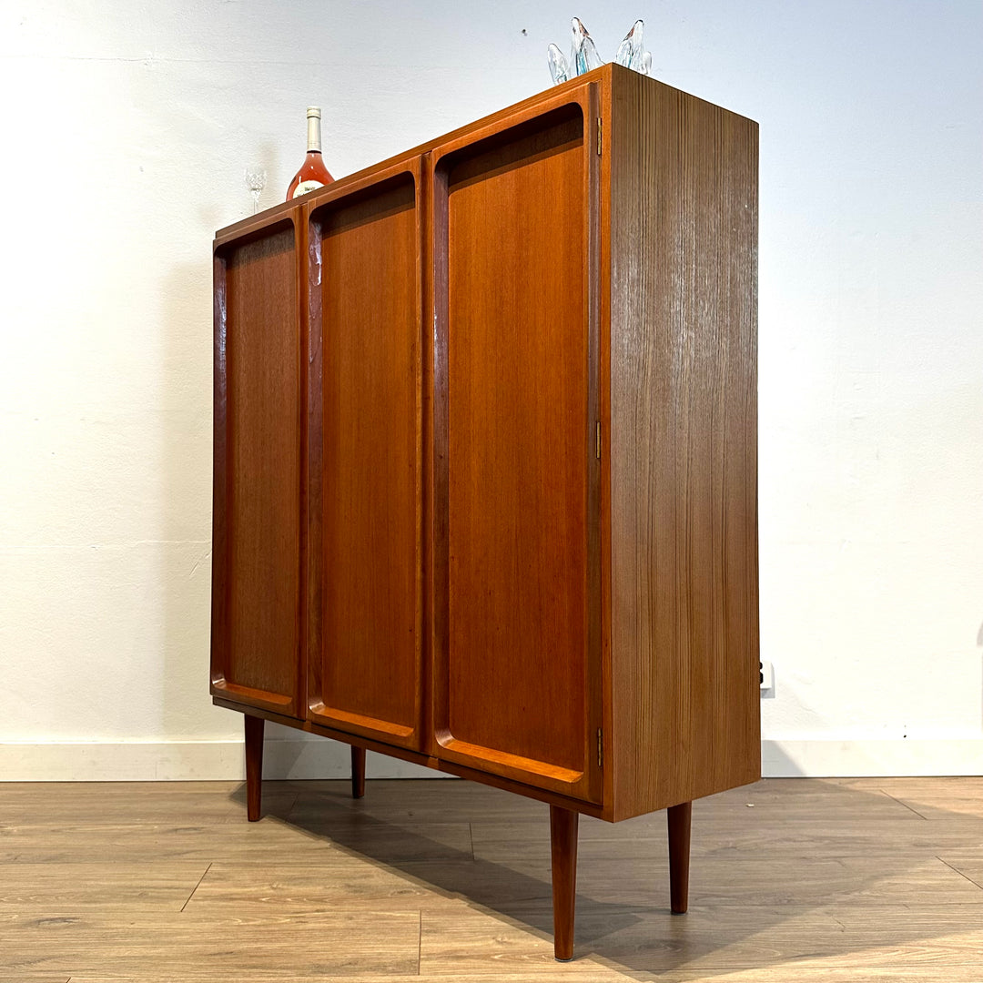 Mid Century Teak Sideboard Storage Cupboard Credenza Wall Unit by Chiswell