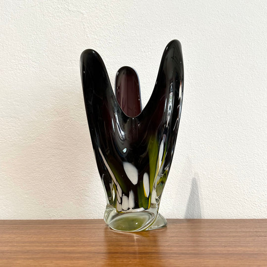 Mid Century Art Glass Vase