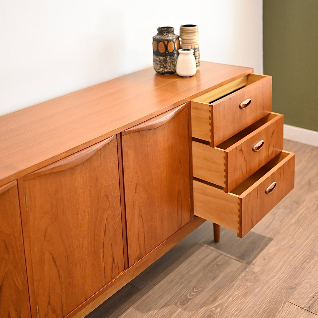 Mid Century Teak Sideboard LP Record Cabinet by Chiswell