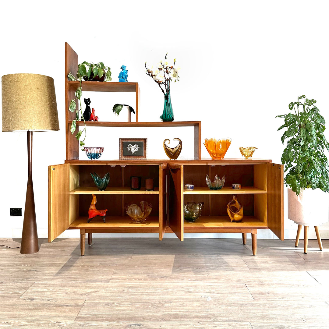 Mid Century Teak Sideboard Room Divider by Dickinsons